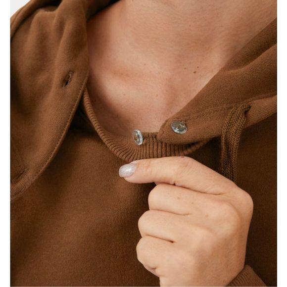 Halara Crop Fleece Sweatshirt Size M - Picture 7 of 11